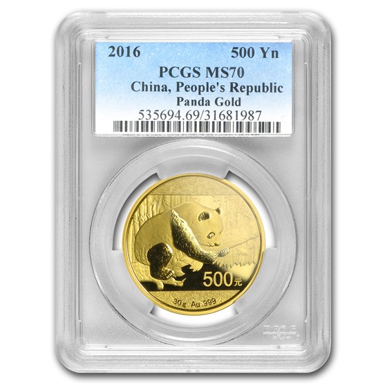2016 China 30 Gram Gold Panda MS-70 PCGS 2016 China 30 Gram Gold Panda MS-70 PCGS